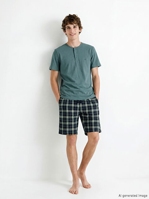 LC WAIKIKI Ensemble pyjama court homme coupe régulière - S6GL18Z8-LRR