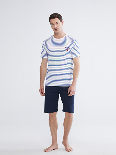 LC WAIKIKI Set de pijamale vărgat Regular Fit pentru bărbați - S6GL37Z8-LU7