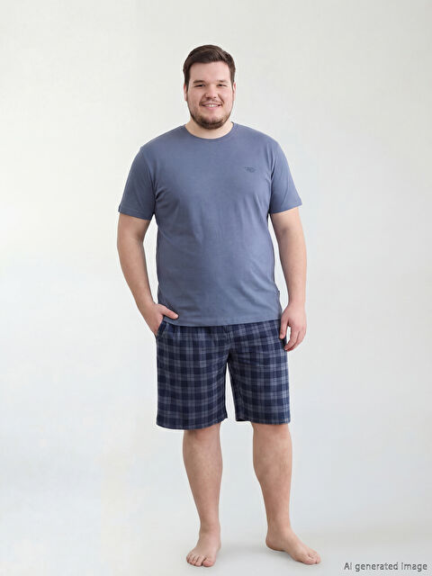 LC WAIKIKI Standart Kalıp Ekose Erkek Pijama Takımı