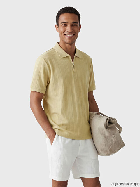 LCW Vision Polo Yaka Erkek Penye Tişört - S6GL43Z8-1TJ