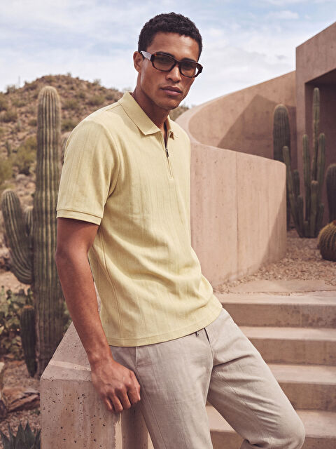 LCW Vision Polo Yaka Erkek Penye Tişört