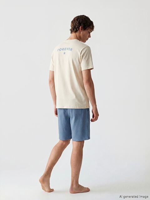 LC WAIKIKI Standart Kalıp Erkek Şortlu Pijama Takımı