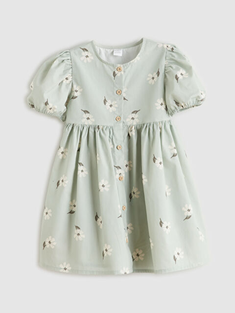 LCW Kids Çiçekli Fırfırlı Kız Çocuk Elbise - S6GL91Z1-LS6