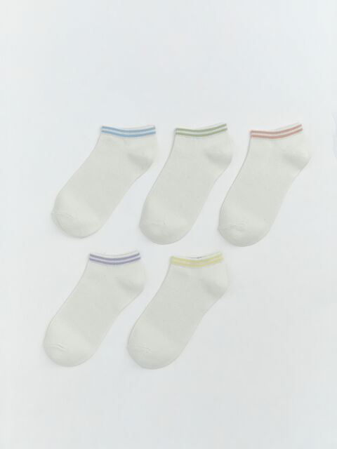 LCW DREAM Çizgili Kadın Patik Çorap 5'li - S6GN60Z8-FEW