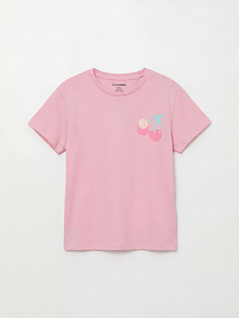 LCW Kids Kız Çocuk Baskılı Tişört - S6GN80Z1-GA5