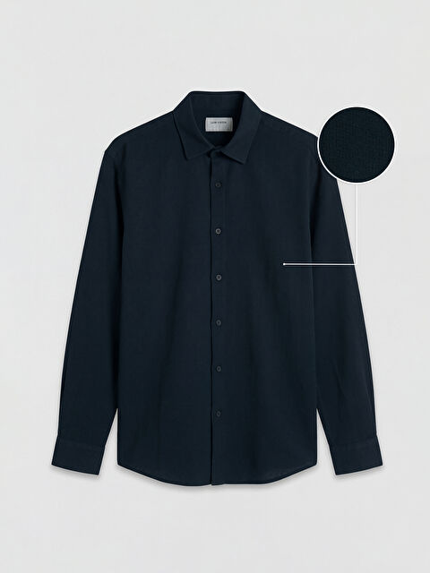 LCW Vision Regular Fit Erkek Dokulu Gömlek