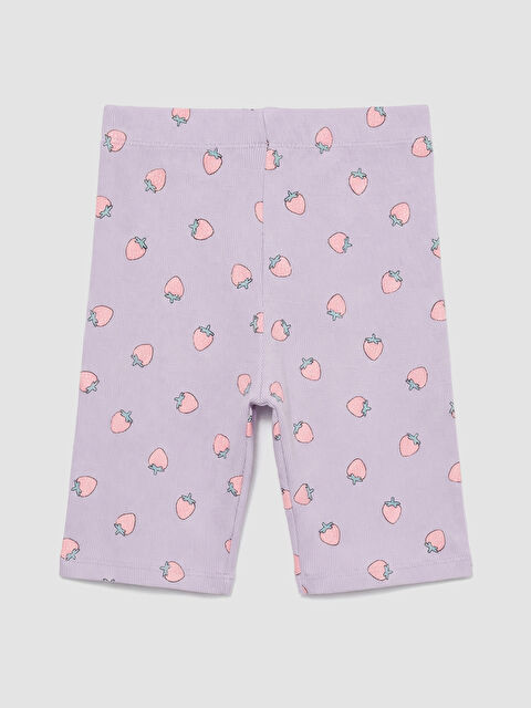 LCW Kids Çilek Desenli Kız Çocuk Tayt - S6GO43Z1-MRM