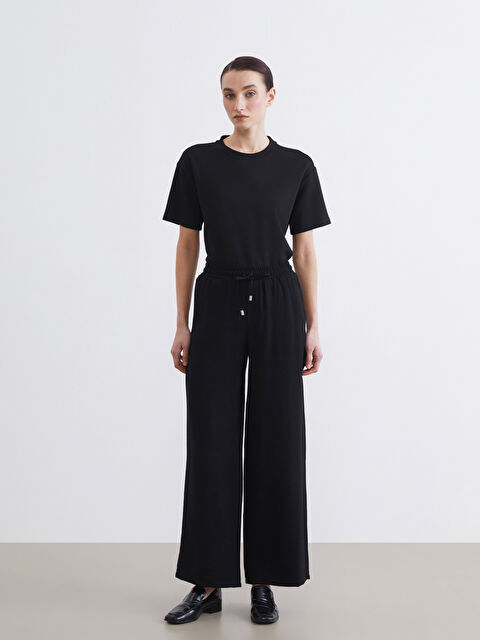 LCW Modest Beli Lastikli Geniş Paça Kadın Pantolon - S6GO77Z8-CVL