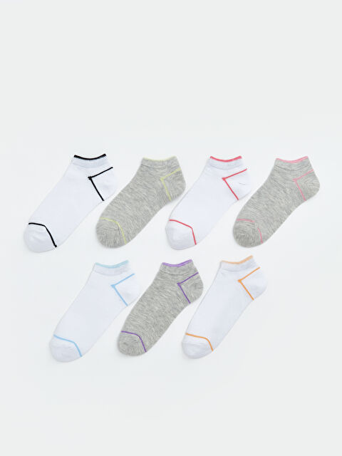 LCW Kids Kız Çocuk Patik Çorap 7'li