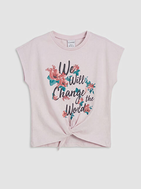 LC WAIKIKI Baskılı Kız Çocuk Tişört