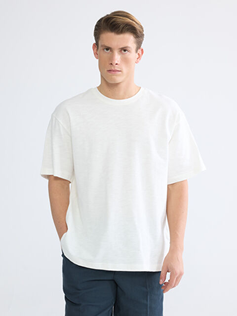 LCW ECO Bisiklet Yaka Penye Erkek Tişört - S6GP93Z8-EEW