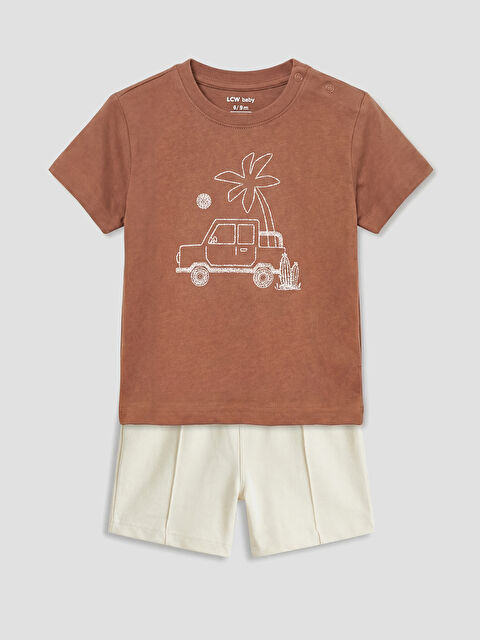 LCW baby Baby Boy BROWN Set - S6GQ70Z1-HBR