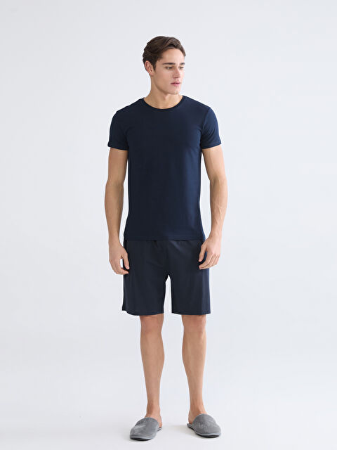 LCW ECO Standart Kalıp Erkek Pijama Alt Şort - S6GR34Z8-CRP