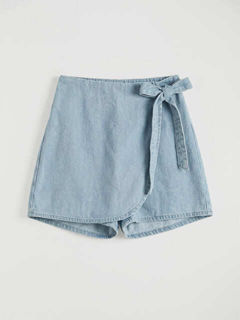 LCW Kids გოგონა მუქი ლურჯი დახურული შორტი - S6GR72Z4-311