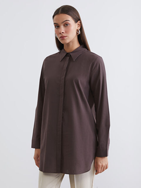 LCW Modest Dokulu Kadın Gömlek Tunik - S6GR93Z8-YZN