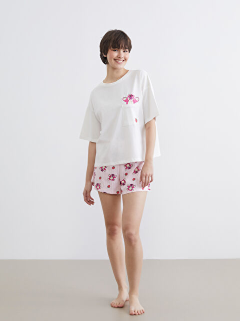 LCW Young Toy Story Baskılı Kadın Şortlu Pijama Takımı - S6GS97Z8-LT4