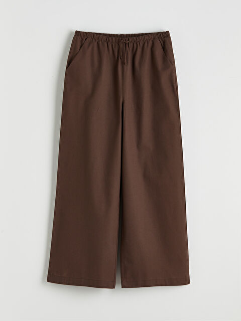 LCW Kids Beli Lastikli Kız Çocuk Poplin Pantolon - S6GT08Z4-HEH