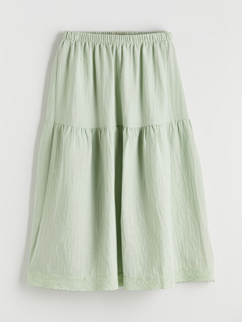 LCW Kids Beli Lastikli Kız Çocuk Etek - S6GT12Z4-FLD