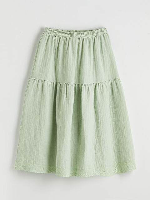 LCW Kids Beli Lastikli Kız Çocuk Etek - S6GT12Z4-FLD