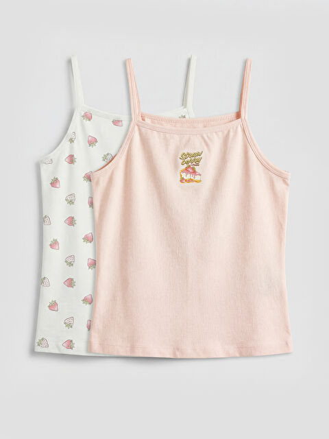 LCW Kids Kız Çocuk İp Askılı Atlet 2'li - S6GT25Z4-FQK