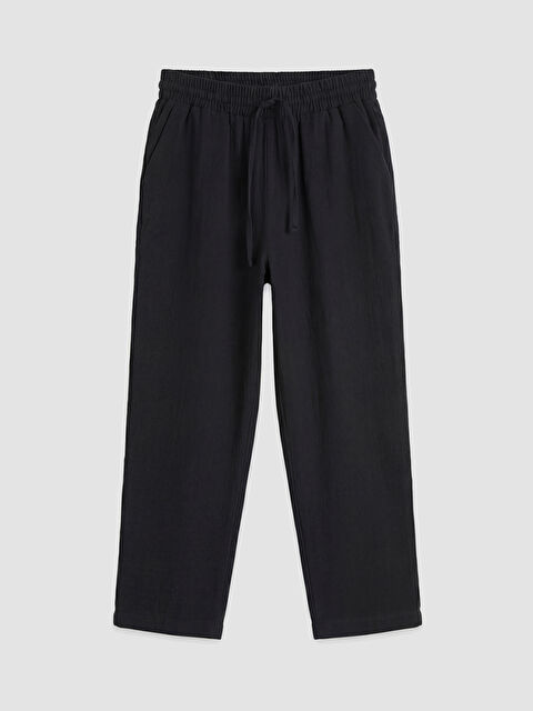 LCW Modest Havuç Kesim Dokulu Kadın Müslin Pantolon - S6GU16Z8-CVL