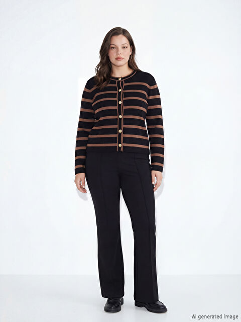 LCW Modest Dar Fit İspanyol Paça Kadın Pantolon - S6GU18Z8-RQL