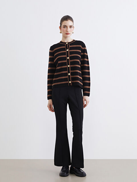 LCW Modest Dar Fit İspanyol Paça Kadın Pantolon - S6GU18Z8-RQL