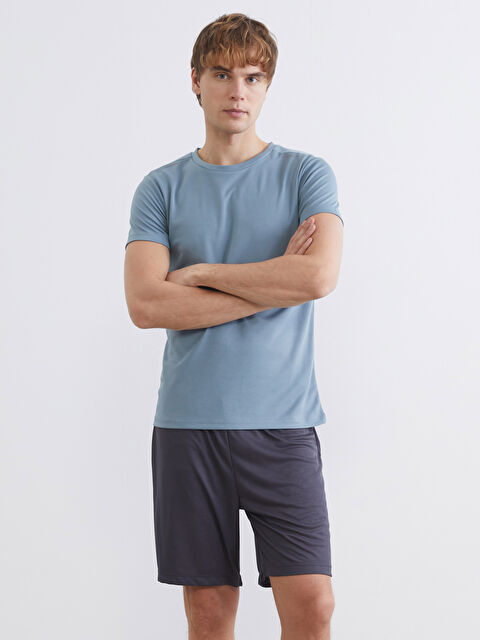 LCW ECO Men's crew neck sports t-shirt - S6GU62Z8-GQT