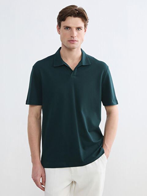 LCW ECO Polo Yaka Pike Erkek Tişört  - S6GU67Z8-ZTB