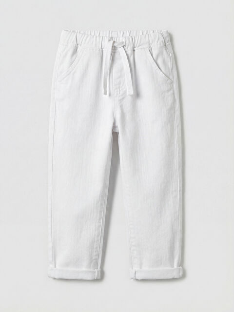 LCW baby Pantaloni ALB Băiat