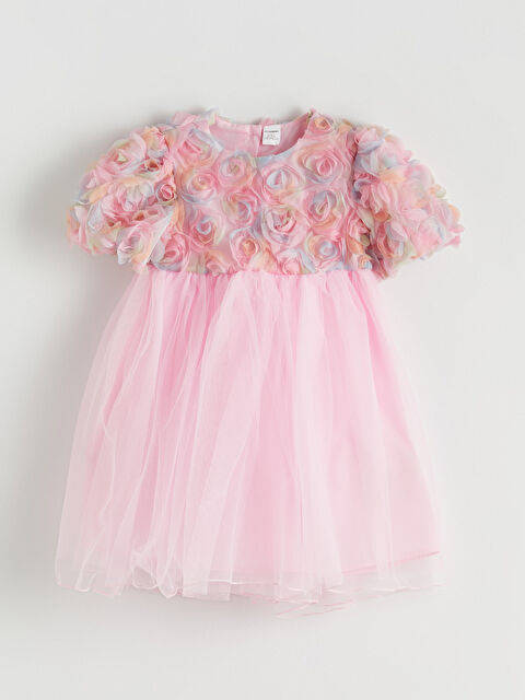 LCW Kids Çiçekli Kız Çocuk Elbise - S6GV41Z1-GAT