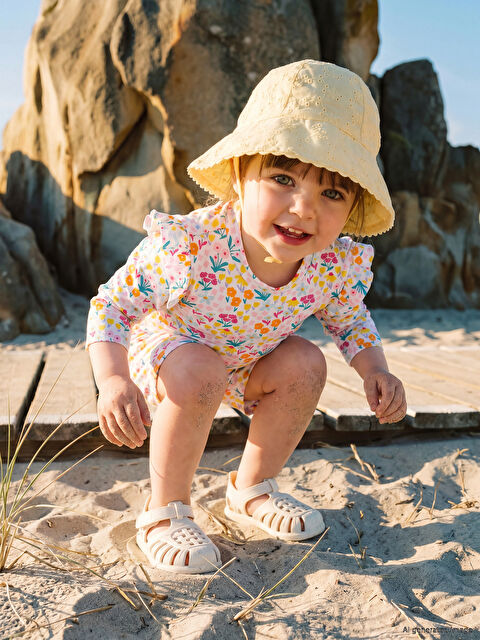 LCW STEPS Cırt Cırt Kapamalı Kız Bebek Sandalet