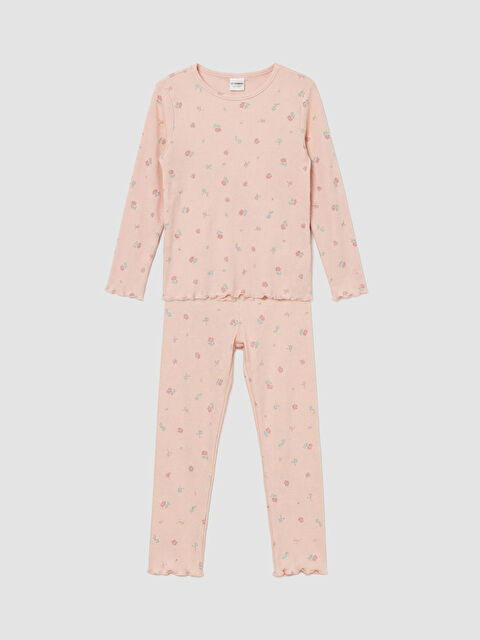 LCW Kids Desenli Kız Bebek Pijama Takımı - S6GY23Z1-LSZ