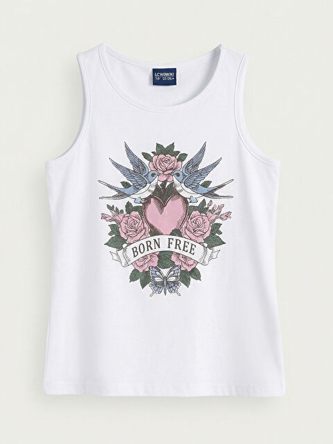 LCW ECO Baskılı Kız Çocuk Atlet - S6H038Z4-FFB