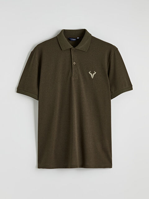 LC WAIKIKI Polo Yaka Nakışlı Pike Erkek Tişört - S6H060Z8-HDQ