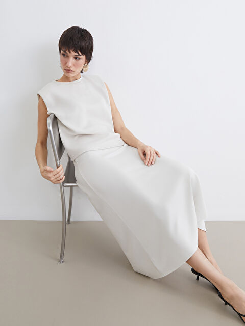 LCW Vision BEŽ Suknja  Žena - S6H208Z8-VF5