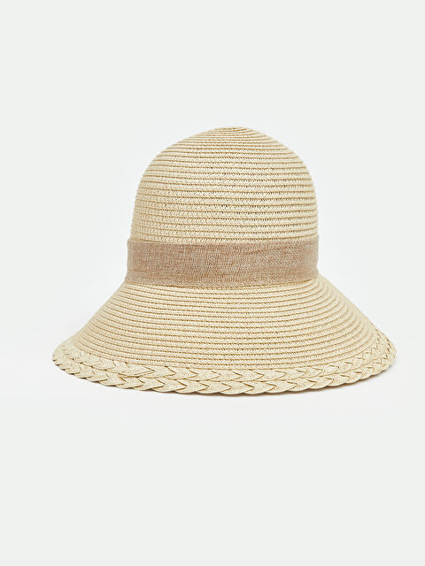 LCW ACCESSORIES Kadın Hasır Bucket Şapka