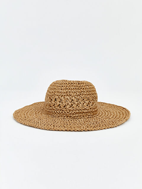 LCW ACCESSORIES Kadın Hasır Fötr Şapka  - S6H270Z8-LV0