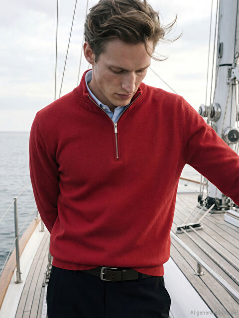 SOUTHBLUE Dik Yaka Erkek Triko Kazak - S6H294Z8-Q94