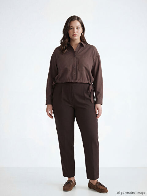 LCW Comfort Beli Lastikli Loose Fit Kadın Pantolon