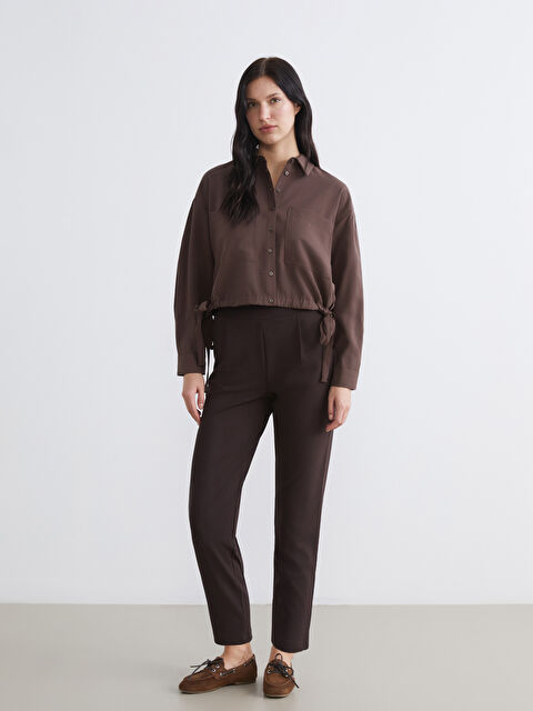 LCW Comfort Beli Lastikli Loose Fit Kadın Pantolon - S6H371Z8-HMK