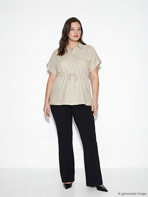 LCW Comfort Karın Panelli İspanyol Paça Hamile Pantolon