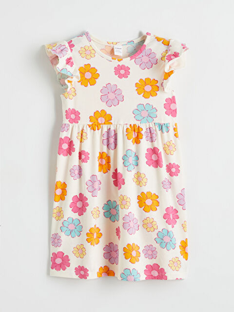 LCW Kids Çiçek Desenli Kız Çocuk Elbise - S6H373Z1-LRA