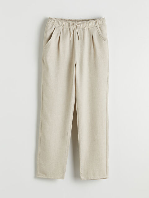 LCW Kids Beli Lastikli Pileli Erkek Çocuk Gabardin Pantolon - S6H461Z4-FT0