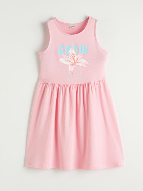 LCW Kids Desenli Kız Çocuk Elbise - S6H469Z4-GA5