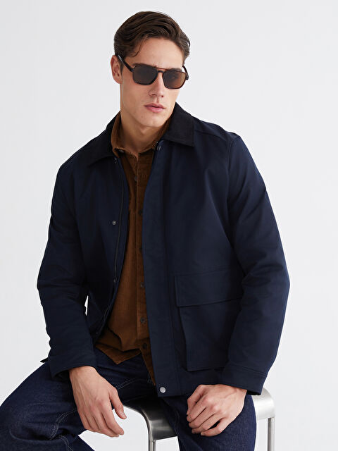 LCWAIKIKI Classic Мужчины Синий Пальто - S6H497Z8-RFD