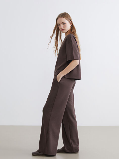 XSIDE Geniş Paça Soft Touch Kadın Eşofman Altı - S6H616Z8-1VF