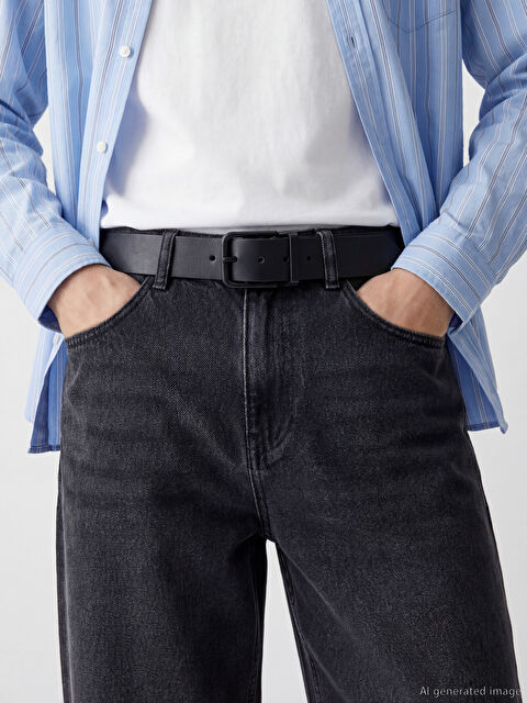 LCW ACCESSORIES Deri Görünümlü Erkek Kemer - S6H659Z8-HUC