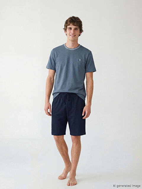 LC WAIKIKI Standart Kalıp Erkek Şortlu Pijama Takımı