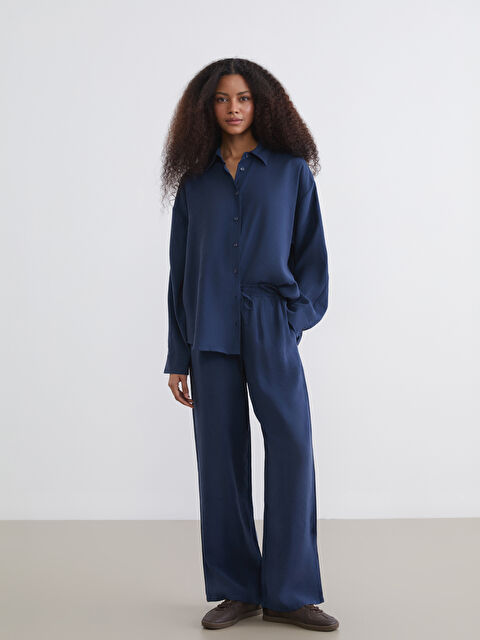 XSIDE Belİ Lastikli Geniş Paça Kadın Pantolon	 - S6H703Z8-14T